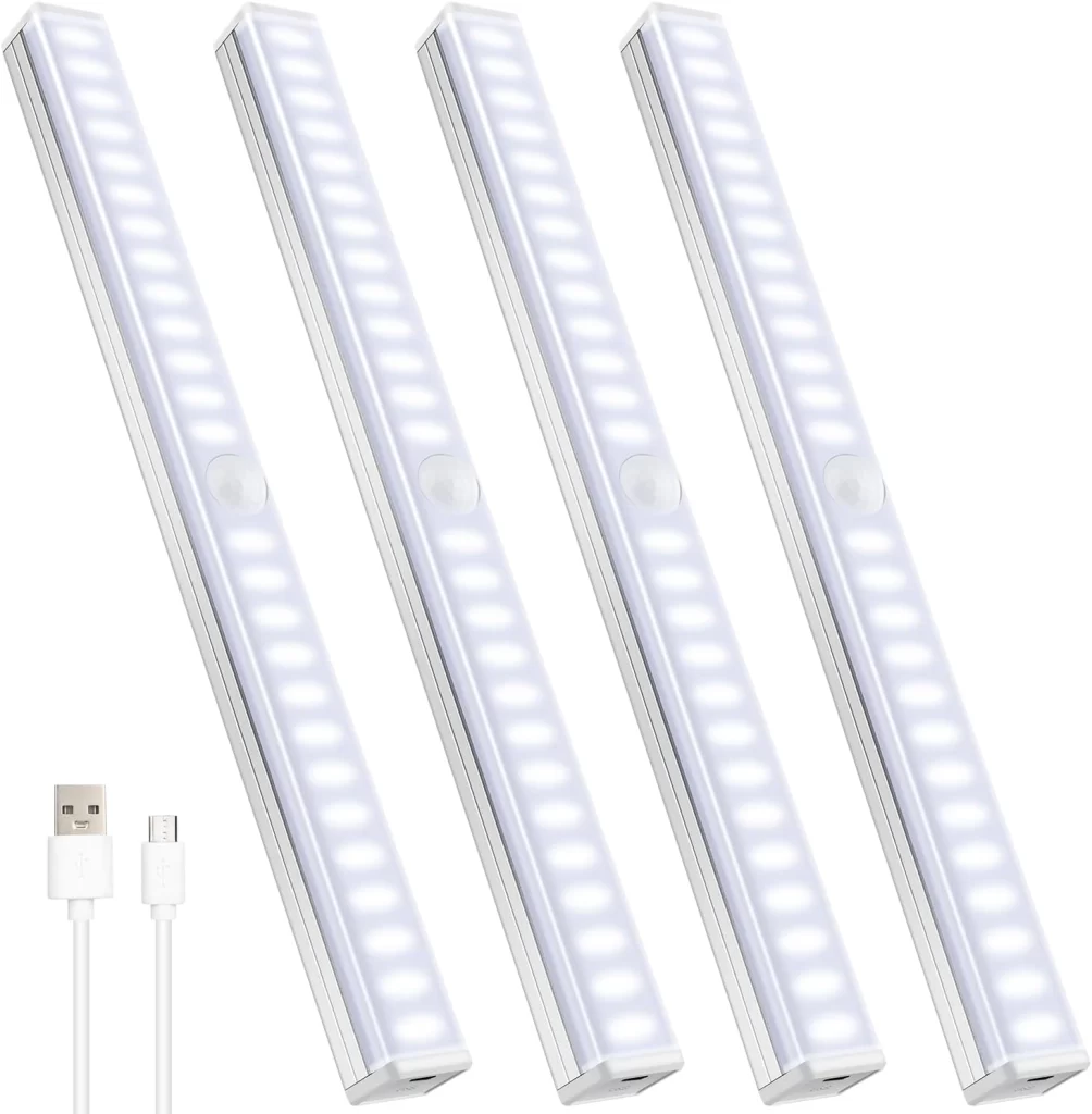 Under Cabinet Lights Wireless Motion Sensor Light Indoor 12inch Closet Lights Motion Sensored 26-LEDs Closet Lights