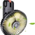 SmartDevil Portable Camping Fan with LED Lights, Rechargeable Fan