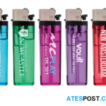 Imprinted Transparent Standard Flint Cigarette Lighter