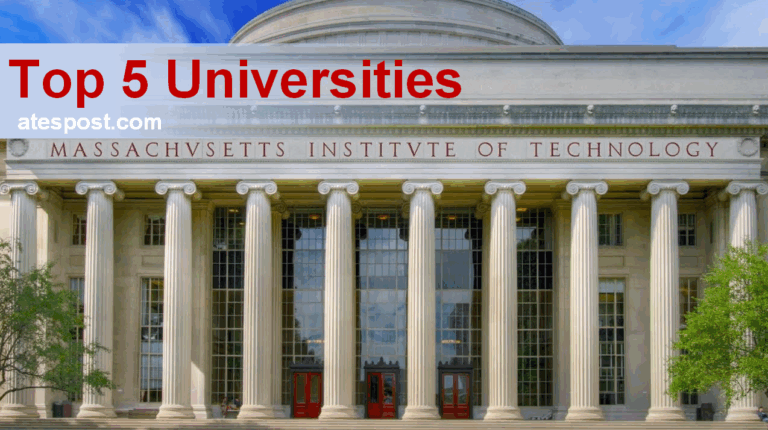The Top 5 Universities in The USA Based on Overall Academic Reputation