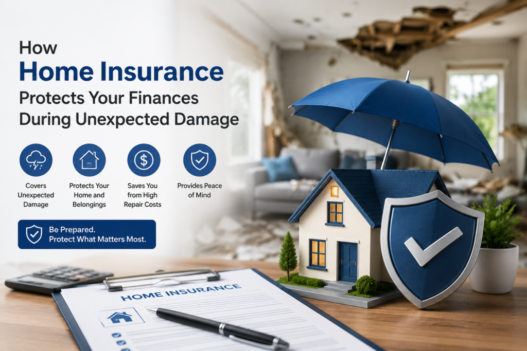 How Home Insurance Protects Your Finances During Unexpected Damage