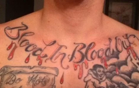 Blood gang tattoos