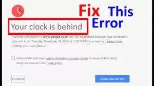 how to fix your clock is ahead