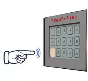 Developed touch-less touch screen technology