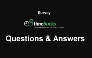 timebucks paid survey