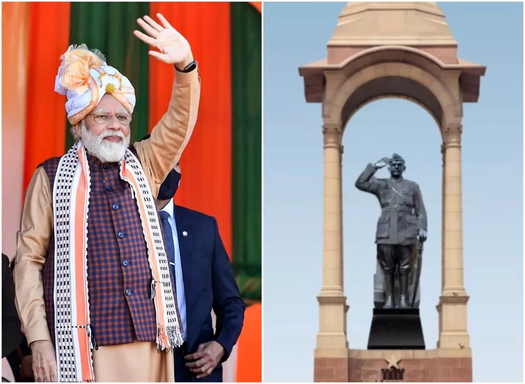 PM inaugurates ‘Kartavya Path’ and unveils the statue of Netaji Subhas Chandra Bose at India Gate