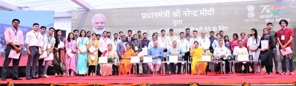 PM launches Rozgar Mela – recruitment drive for 10 lakh personnel