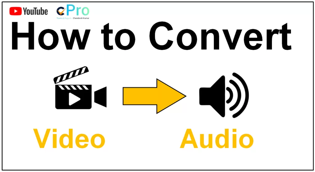 How to convert a video (mp4) into audio (mp3)?