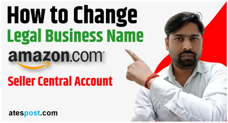 How to change legal business name in amazon?