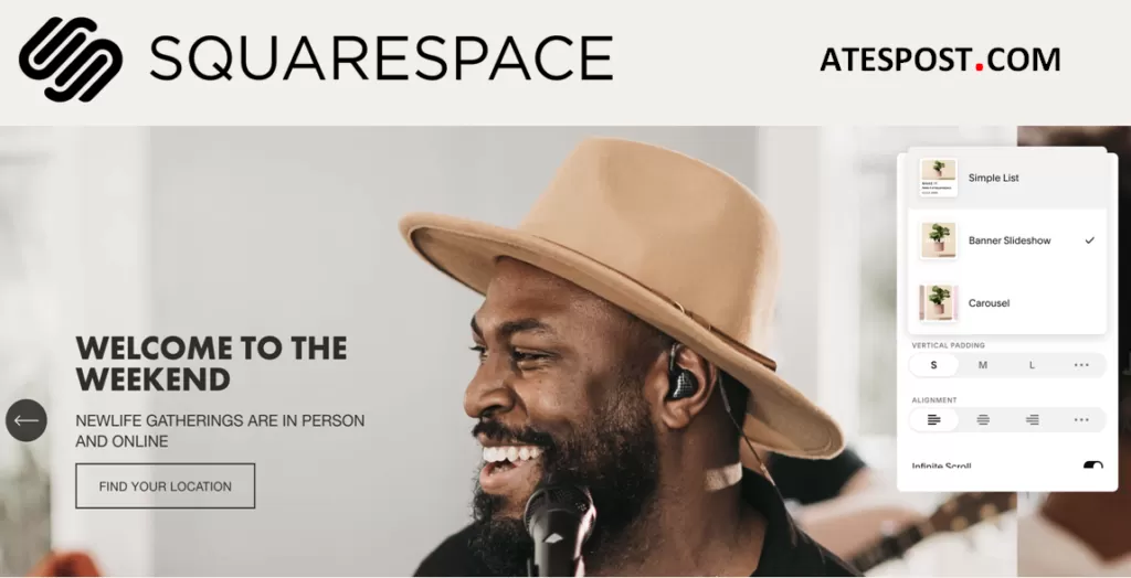 Squarespace ates post