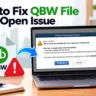 Fixing the QBW File Open Issue